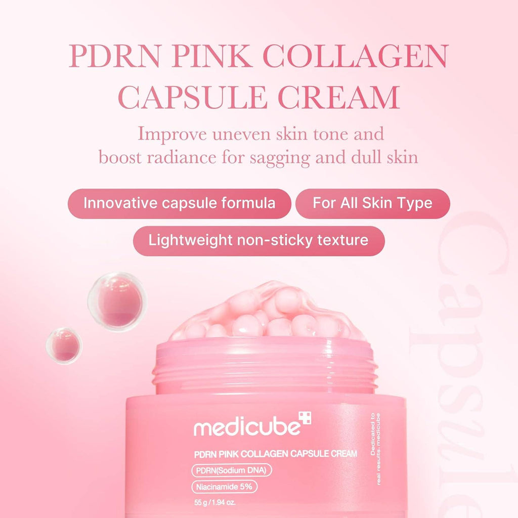 MEDICUBE Crème en capsules collagène rose PDRN à l'ADN de saumon