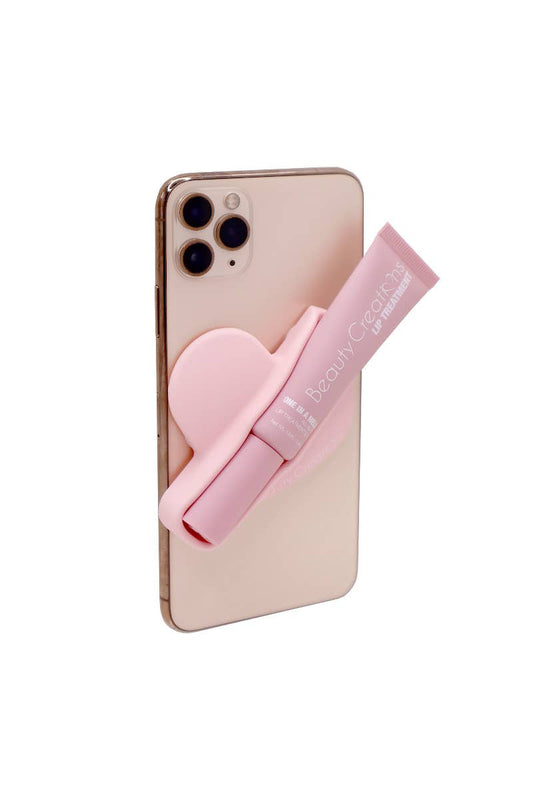 Lipstick Heart-Shaped Phone Case Holder