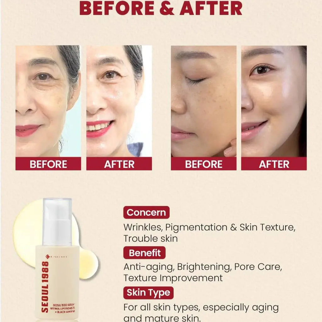 KSECRET SEOUL 1988 Serum: Retinal Liposome 2% + Black Ginseng (30ml)