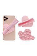 Lipstick Heart-Shaped Phone Case Holder
